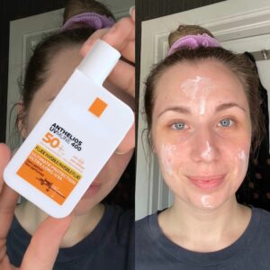Crema bloqueadora solar SPF50 +, Ultra protección, Invisible, líquida, protector solar para verano