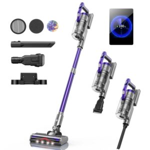Honiture-aspiradora inalámbrica S14, 450W, 38000PA, batería extraíble de mano, electrodoméstico inteligente, 50 minutos