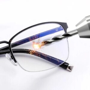 Gafas de lectura progresivas e irrompibles para hombres y mujeres, lentes de tensado Extra de titanio TR90, antiluz azul, presbicia