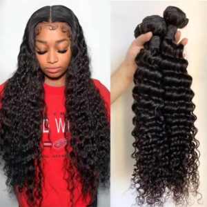 Mechones de ondas profundas de 18, 20 y 22 pulgadas, pelucas de cabello 100% humano, entrega en 3 a 5 días
