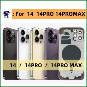 Carcasa trasera para iPhone, cubierta de batería para iPhone 14 14 Pro 14Pro Max, chasis de Marco medio, botones laterales, bandeja SIM, herramientas 14PRO