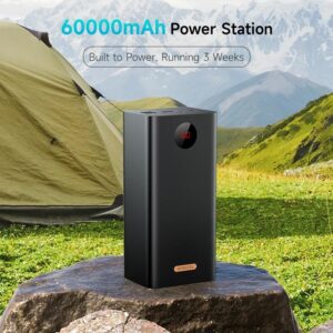 ROMOSS-Batería Externa PEA60, Powerbank portátil de carga rápida, 60000mAh, 22,5 W, SCP, PD, QC 3,0, para Xiaomi y iPHONE