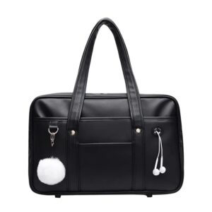 Bolso de hombro de PU informal japonés para estudiantes de secundaria, bolso escolar, bolso de mano de uniforme de Anime, bolsos de mano para mujeres