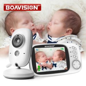 Video monitor para bebé 2.4G, cámara de seguridad para niñera inalámbrica con LCD de 3.2 pulgadas, audio bidireccional, sonido, visión nocturna, vigilancia, VB603