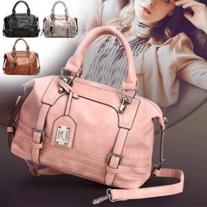 Bolso de mano de cuero para Mujer, bandolera de mano, Bolso Boston