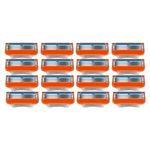 Juego de cuchillas de afeitar manuales para hombres, repuestos de cuchillas de afeitar, traje para Fusion 5 sin mango, 16 unids/set