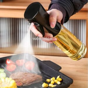 Dispensador de aceite en aerosol para cocina, pulverizador de aceite de oliva de 200/300/500ml, para hornear, acampar, barbacoa, hornear, ensalada, vinagre y soja