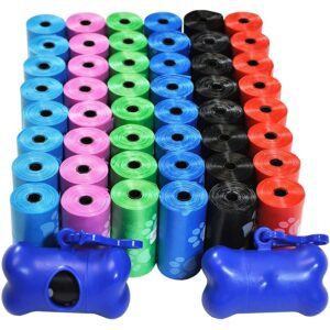 Bolsa para caca de perro, suministros de limpieza al aire libre para mascotas, 15 bolsas por rollo de recarga, suministros para mascotas, 120 rollos