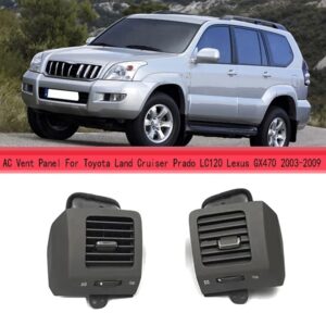Salida de ventilación de aire para salpicadero de coche, rejilla de aire acondicionado para Toyota Land Cruiser Prado 120 Lexus GX470 03-09