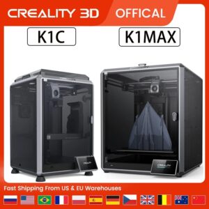 CREALITY-impresora 3D K1C Max, dispositivo de impresión de alta velocidad, con súper detección AI LIDAR 32mm ³/s grande, 600 mm/s