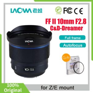Venus Optics Laowa AF FF II, lente de 10mm F2.8 C y d-dreamer para cámara Nikon Z Sony E Mount para Sony zve10 a6000 para nikon ZFC Z5 Z6
