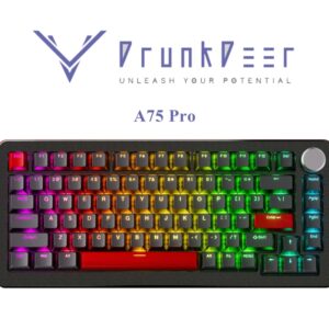 DrunkDeer-interruptor magnético A75 Pro, Teclado mecánico con Cable RGB, disparador rápido, montaje de junta de intercambio en caliente