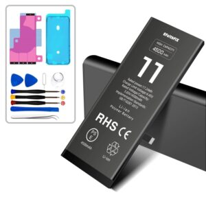 Batería de polímero de litio de repuesto para iPhone 11 de Apple, batería de alta capacidad de ciclo 0 con Kit de herramientas