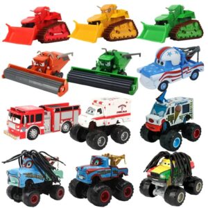 Disney-coches Pixar de aleación para niños, rhapsody, matador, excavadora, camión, Mater, cosechadora, 1:55, Metal fundido a presión, modelo de coche, juguete para regalo de cumpleaños