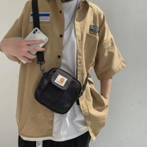 Bolso de mano de tela Oxford, bolsa de mensajero de moda, bolsa de teléfono, bolsa cuadrada de lona, bolso de hombro de viaje de Hip-hop