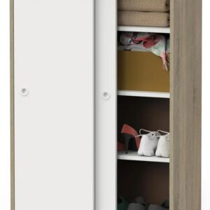 Armario Auxiliar Multiusos, Puertas Correderas para Limpieza, cocinas, galeras, despacho, 120x74x33cm (Alto x Ancho x Fondo)