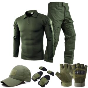 Trajes de uniforme táctico militar, traje de camuflaje al aire libre, camisas de caza, pantalones, entrenamiento de peces, conjuntos de ropa de Paintball Airsoft