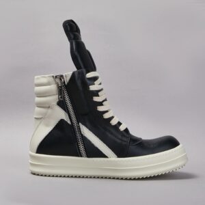 Zapatos informales de marca para hombre y mujer, zapatillas de alta calidad, Botines negros de cuero Geobasket Owen, zapatos planos con cremallera y suela gruesa a la moda