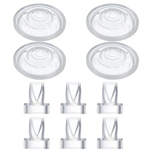 Válvula de pico de pato y diafragma de silicona, Compatible con extractor de leche eléctrico, piezas/accesorios de bomba (juego de 10 piezas)