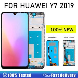 Pantalla LCD táctil Y7 2019 para Huawei Y7 2019, digitalizador de DUB-LX3, montaje de DUB-L23 con marco