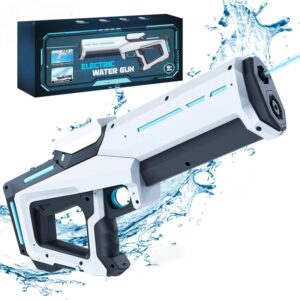 Pistola de agua eléctrica para adultos y niños, juguete que absorbe automáticamente el agua, juego al aire libre para padres e hijos, Verano