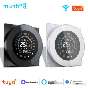 Termostato eléctrico Wifi para suelo, Caldera de agua/Gas, calefacción LCD, Control de temperatura táctil Digital, Smart Life, Google Home, Alexa, Tuya