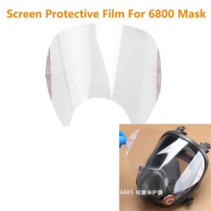 Película protectora resistente a los arañazos para 3M 6800, respirador de Gas, máscara facial completa, Protector de pantalla de ventana, máscara de pulverización de pintura