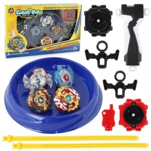 Juego de juguete de la serie god 4 en 1, lanzador bidireccional, mango, competición de discos de batalla, novedad