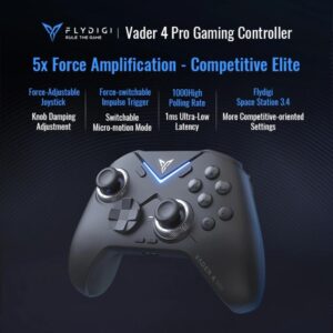 Flydigi-mando inalámbrico Vader 4 Pro, interruptor de fuerza, gatillo de vibración, Joystick de ajuste, 1000Hz, compatible con iOS, Android, SN