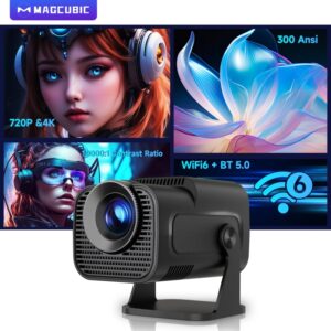 Magcubic-proyector portátil HY320 Mini para cine al aire libre, 720P, Android 11, 4K, 300ANSI, Wifi6, BT5.0, Rotable de 180 °