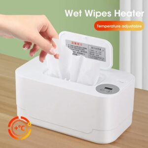Calentador de toallitas para bebé con pantalla LED, dispensador de toallas húmedas, portátil, carga USB, caja de calefacción para servilletas, hogar y coche