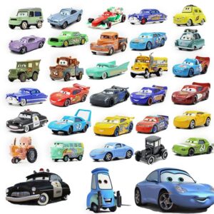 Disney Cars 2 Pixar racing Car 3 1 Toy Lightning Mcqueen Collection Die Model mini racing dinoco racer para niños, regalo de Navidad