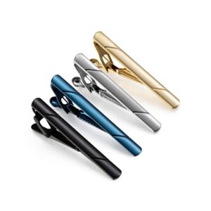 Clip de corbata minimalista para hombres, Clip de corbata para camisa, caja de regalo de fiesta de negocios, joyería para hombres, gemelos de lujo para hombres, gemelos de moda, abogado