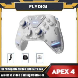 Flydigi-CONTROLADOR DE JUEGOS inalámbrico APEX 4, Control de precisión, Gamepad de vibración inmersiva para PC, interruptor de sujeción, caja de TV móvil