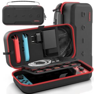 OIVO-Bolsa de almacenamiento grande para Switch, estuche protector de transporte portátil, antiarañazos, impermeable, bolsa de viaje para Nintendo Switch OLED