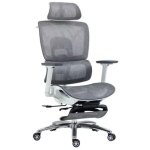 Silla ergonómica de malla para oficina, con soporte Lumbar 3D asiento giratorio de espalda alta, con profundidad de asiento ajustable