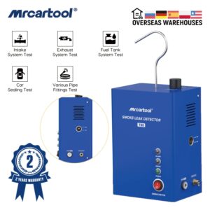 MRCARTOOL-Detector de humo automotriz T80, sistema de tubería de combustible para coche, prueba de vacío, máquina de humo para coche, Detector de fugas