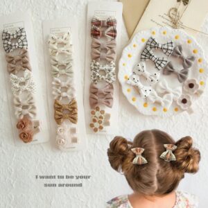 Horquillas para niña y bebé, accesorios para el cabello, lazo, pinzas para el pelo, pasadores, lote de 10 unidades