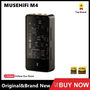 MUSEHiFi-AMPLIFICADOR DE AURICULARES portátil M4, decodificador de Audio Dongle 3,5 + 4,4 + 2,5mm, con Bluetooth, USB, DAC/AMP, Chip insignia ES9038Q2M