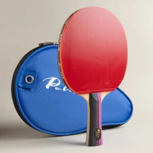 PALIO-raqueta de tenis de mesa de carbono 3 estrellas, raqueta Original con bucle de goma CJ8000, ataque de giro ofensivo, bate de Ping Pong con bolsa