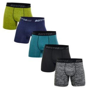 Ropa interior de poliéster para hombre, bóxer de marca de lujo, pantalones cortos sexys, lote de 5 piezas, 2023