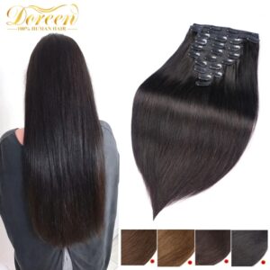 Doreen-extensiones de cabello humano Remy, 160G, 200G, 240G, Serie de volumen, 10 unidades, 16 a 24 pulgadas