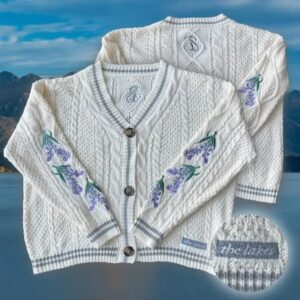 Cárdigan con estampado de estrellas para mujer, suéter de manga con cuello de estrella, cálido, Y2k, Estética de lago, Otoño e Invierno
