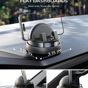 LISEN-Soporte de teléfono para coche, accesorio giratorio para salpicadero, manos libres, multifuncional, para iPhone y Samsung