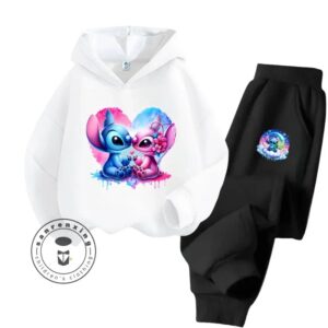Conjunto de Sudadera con capucha deportiva Kawaii para niños y niñas, Sudadera con capucha de punto de dibujos animados, resistente al desgaste, alta calidad, moda barata, Otoño e Invierno