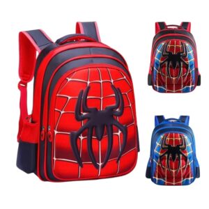 Mochila Spider King para niños, nailon impermeable y gran capacidad para niños de 2 a 16 años