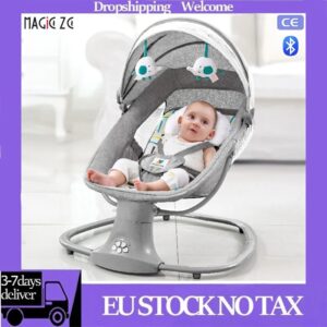 Cuna eléctrica de lujo para bebé recién nacido, mecedora, cama de bebé, columpio, mecedora eléctrica para bebé