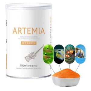 Artemia descascaradora de huevos, salmo para camarones, alimentación de peces para bebés, suministros para peceras, 150ml