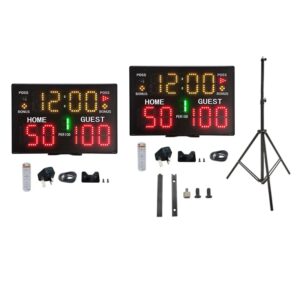 Marcador Digital electrónico multifuncional para baloncesto, Judo y fútbol
