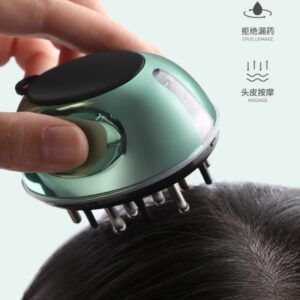 Peine aplicador para el cuero cabelludo, masaje para la cabeza, tratamiento para el crecimiento del cabello, suero líquido, cepillo de aceite esencial para prevenir la pérdida de cabello